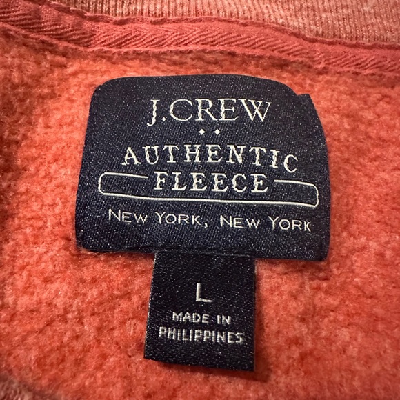 JCtew fleece crew sweater size Large - Picture 3 of 4